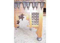 Liberty and Co. A Moorish stool with Musharabieh turnings - Thumbnail 3