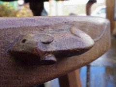 Robert Mouseman Thompson. A tripod stool - Thumbnail 4