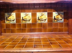 Shapland and Petter. A washstand with tiles depicting galleons - Thumbnail 4