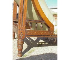 Moyar Smith for Collinson and Lock. Chaise Lounge with triangular 'A' frame to one end - Thumbnail 5
