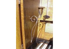 M H Baillie Scott for John Broadwood. An oak Arts and Crafts Manxman Piano - Thumbnail 6