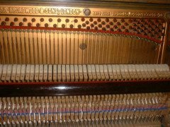 M H Baillie Scott for John Broadwood. An oak Arts and Crafts Manxman Piano - Thumbnail 8