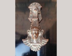 An exceptional Egyptian Revival bronze door - Thumbnail 1