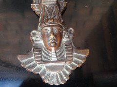 An exceptional Egyptian Revival bronze door - Thumbnail 3