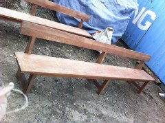 Robert Mouseman Thompson. a Set of Three Superb Quality Arts and Crafts Oak Benches - Thumbnail 2