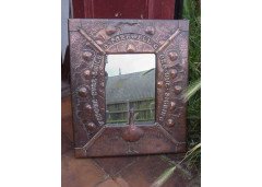 Birmingham Guild of Handicraft (manner). A fabulous Arts and Crafts copper mirror - Thumbnail 2