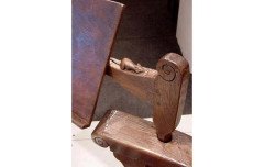 An Arts and Crafts oak reading reclining armchair - Thumbnail 3