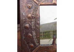 Birmingham Guild of Handicraft (manner). A fabulous Arts and Crafts copper mirror - Thumbnail 4