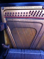 M H Baillie Scott for John Broadwood. An oak Arts and Crafts Manxman Piano - Thumbnail 23