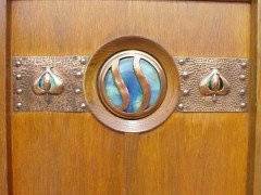 Liberty and Co. An Arts and Crafts treble wardrobe - Thumbnail 6