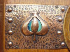 Liberty and Co. An Arts and Crafts treble wardrobe - Thumbnail 8