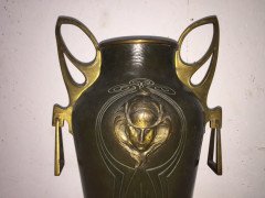 Albert Mayer. A large exhibition quality hammered copper vase - Thumbnail 3
