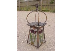 An Arts and Crafts copper lantern - Thumbnail 2