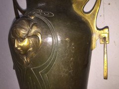 Albert Mayer. A large exhibition quality hammered copper vase - Thumbnail 6