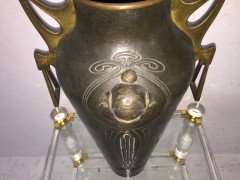 Albert Mayer. A large exhibition quality hammered copper vase - Thumbnail 7