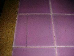 Wylie & Lochhead. A Good Quality Pair of Arts & Crafts Hall/sofa Tables with Original Lilac Tiles to the Top - Thumbnail 3
