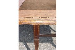 Arts and Crafts Glasgow School c.1900 Inlaid Oak Card Table with Square Top - Thumbnail 2