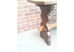 Robert Gnomeman Whittiker. An Arts and Crafts oak table - Thumbnail 5