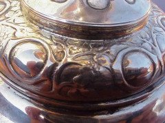 Birmingham Guild of Handicraft. A Guild of Handicraft silver cup with engraving of a skier to the bowl - Thumbnail 5