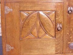 G M Ellwood for Bath Cabinet Makers. An Arts and Crafts oak sideboard - Thumbnail 11