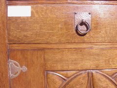 G M Ellwood for Bath Cabinet Makers. An Arts and Crafts oak sideboard - Thumbnail 12