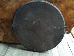 Liberty and Co (style of). An Arts and Crafts circular copper mirror inset with four turquoise and red Ruskin jewels. - Thumbnail 6