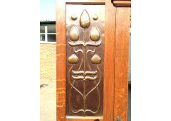 Shapland and Petter. A near pair of Arts and Crafts oak single wardrobes - Thumbnail 6