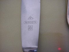 WMF. A rare Art-Deco Silver plated cutlery service for 12, in the original cabinet - Thumbnail 17