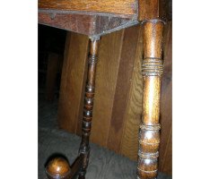 A Gothic Revival oak cricket table - Thumbnail 5
