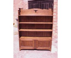 Liberty and Co. A oak Bookcase with a pair of cupboards - Thumbnail 1