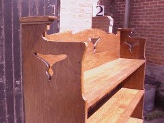 Liberty and Co. A oak Bookcase with a pair of cupboards - Thumbnail 4