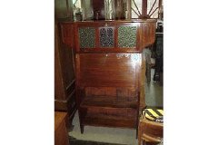 An Arts and Crafts Walnut Fall Front Bureau - Thumbnail 2