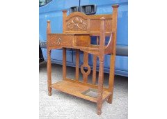 Shapland and Petter. A sweet little Arts and Crafts oak stickstand - Thumbnail 2