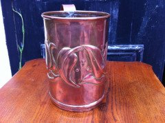 Birmingham Guild of Handicraft. A top quality Irish School Arts and Crafts copper cup - Thumbnail 4