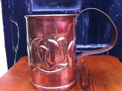 Birmingham Guild of Handicraft. A top quality Irish School Arts and Crafts copper cup - Thumbnail 6