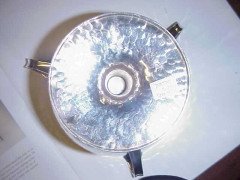 William Hutton – Arts and Crafts Hammered Silver Three-Handled Bon Bon Dish - Thumbnail 4