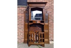 Shapland and Petter. An Arts and Crafts oak hallstand - Thumbnail 1