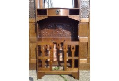 Shapland and Petter. An Arts and Crafts oak hallstand - Thumbnail 6