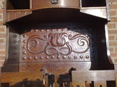 Shapland and Petter. An Arts and Crafts oak hallstand - Thumbnail 7