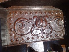 Shapland and Petter. An Arts and Crafts oak hallstand - Thumbnail 8