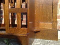 Shapland and Petter. An Arts and Crafts oak hallstand - Thumbnail 10