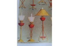 WAS Benson. A rare brass and copper oil lamp - Thumbnail 2