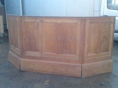 Robert Mouseman Thompson. A pair of oak panels with central hinged door - Thumbnail 1
