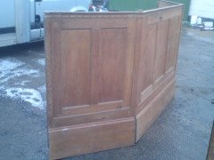 Robert Mouseman Thompson. A pair of oak panels with central hinged door - Thumbnail 2
