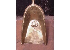 A Pair of Art Nouveau Brass Fire Utensils Consisting of a Pair of Tongs and Shovel. - Thumbnail 8