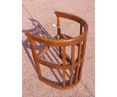 An Arts and Crafts oak tub chair - Thumbnail 5