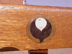 An Arts and Crafts oak tub chair - Thumbnail 7