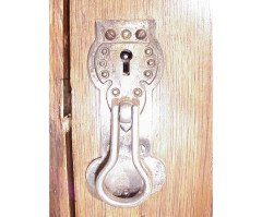 Harris Lebus, English Arts & Crafts Oak Wardrobe with Decorative Copper Details - Thumbnail 4