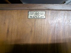 Harris Lebus, English Arts & Crafts Oak Wardrobe with Decorative Copper Details - Thumbnail 8