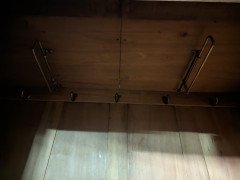 Harris Lebus, English Arts & Crafts Oak Wardrobe with Decorative Copper Details - Thumbnail 12